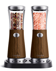 electric-salt-and-pepper-grinder-wood-grain-stainless-steel
